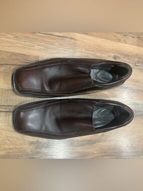 Men's Slip-On Leather Dress Shoes - Brown